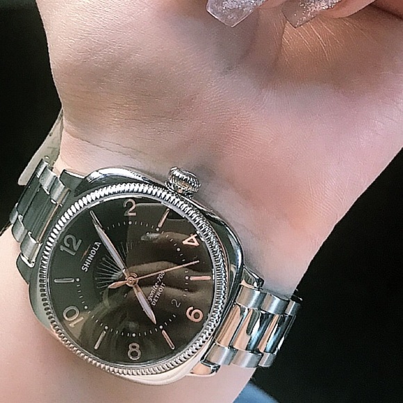 shinola men's moon phase watch